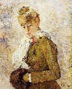 Berthe Morisot Winter aka Woman with a Muff oil on canvas